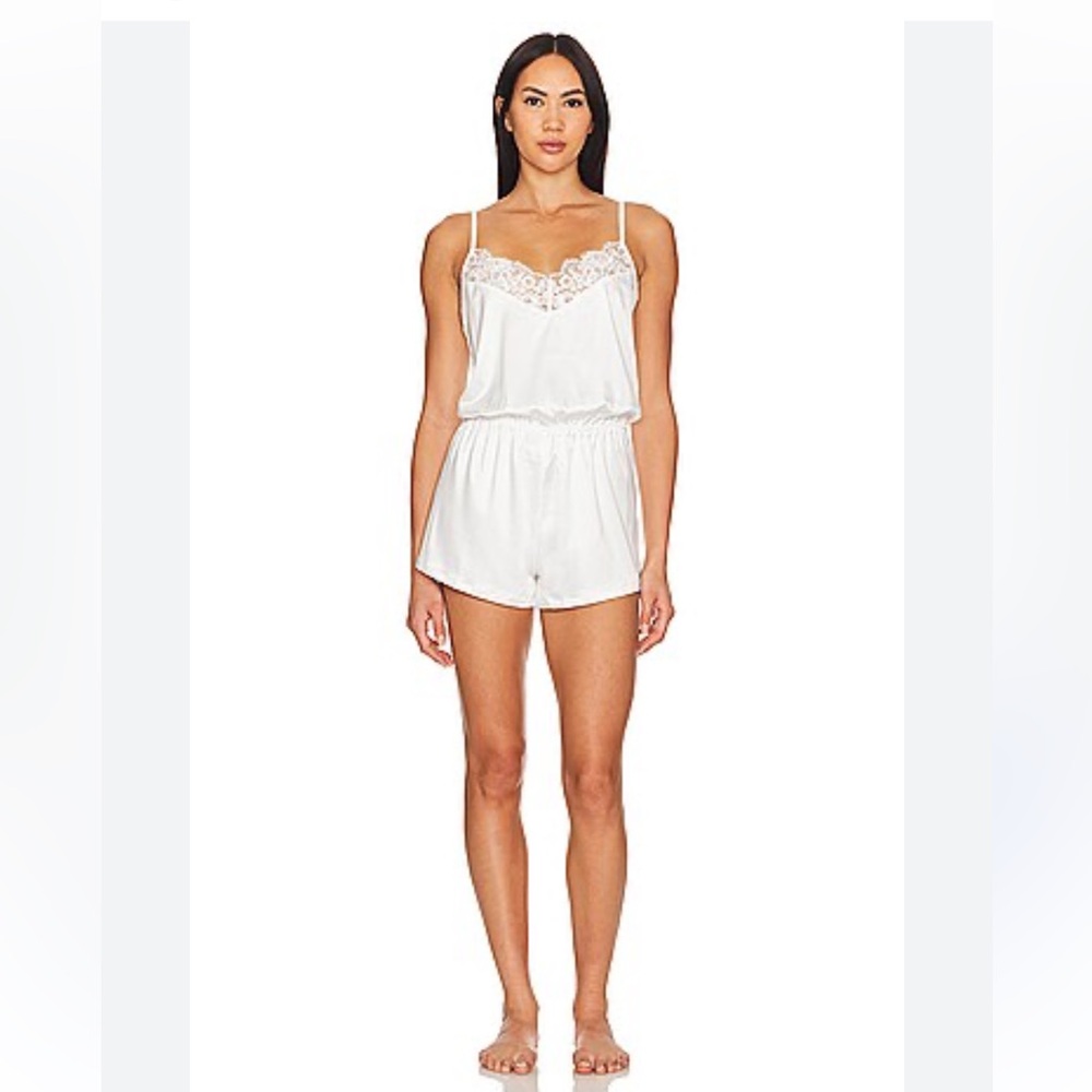 Hanky Panky White Pajama Romper